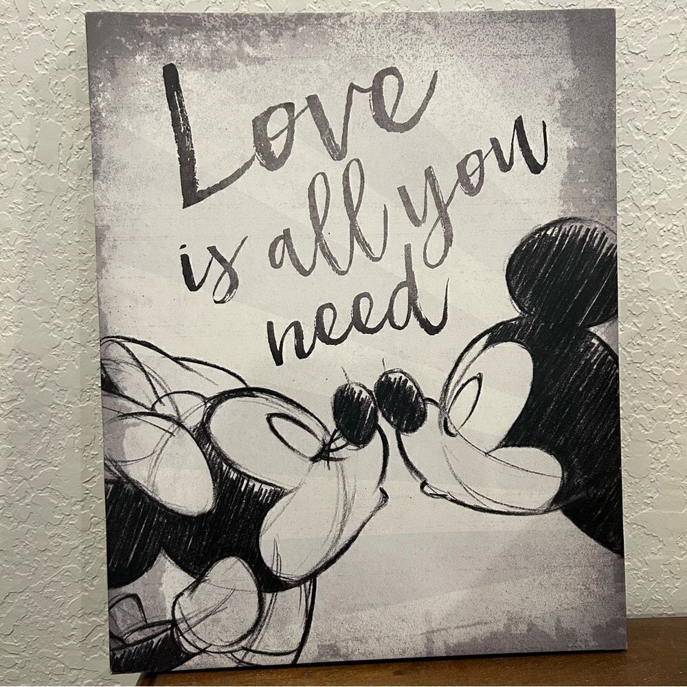 Disney “Love is all you need” Wall Canvas